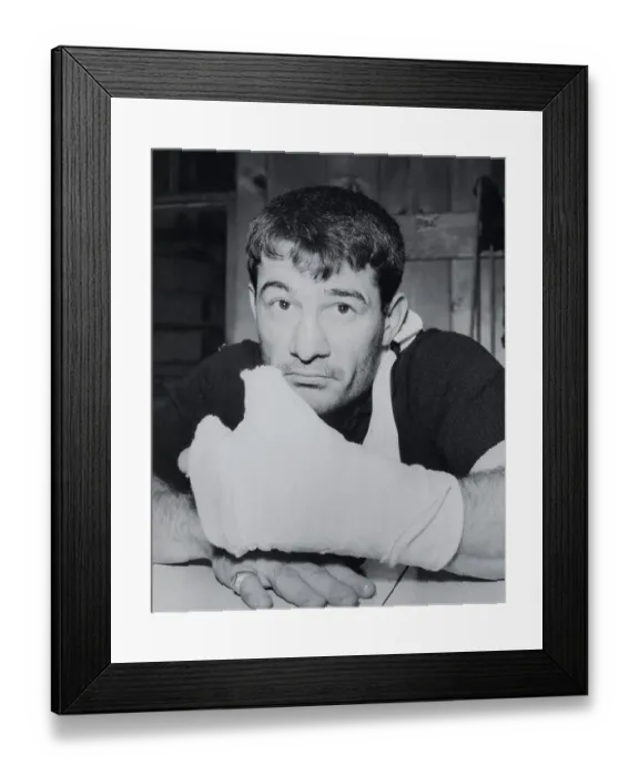 Framed Print : Rocky Graziano Posing Framed Print : Rocky Graziano Posing