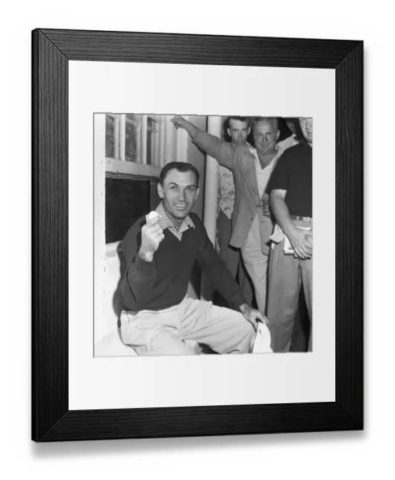 Framed Print : Ben Hogan Holding Golf Ball Framed Print : Ben Hogan Holding Golf Ball