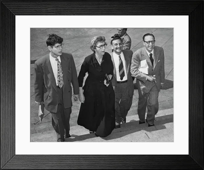 Framed Print : Lawson And Trumbo To Start Prison Sentences Framed Print : Lawson And Trumbo To Start Prison Sentences