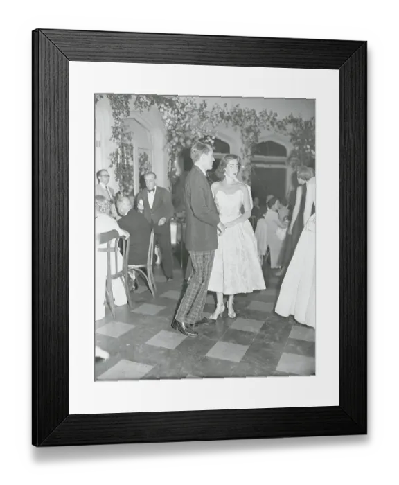Framed Print : People Attending Belmont Ball