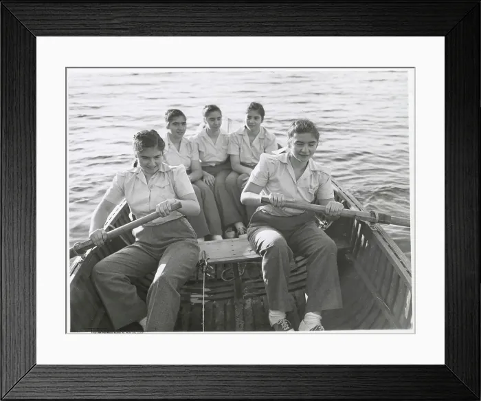 Framed Print : The Quintuplets Rowing a Boat Framed Print : The Quintuplets Rowing a Boat