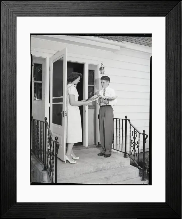 Framed Print : Boy Selling Magazines Framed Print : Boy Selling Magazines