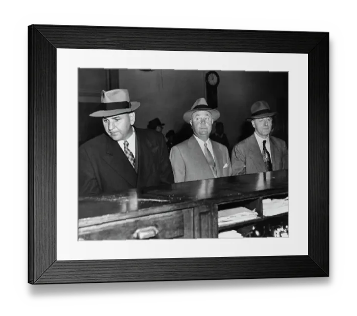 Framed Print : Frank Erickson At New York Police Station Framed Print : Frank Erickson At New York Police Station