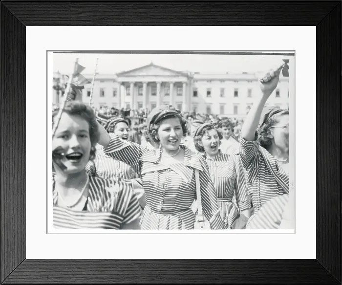 Framed Print : Princess Astrid with Her Young Friends