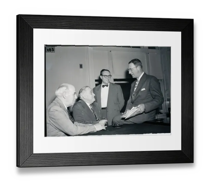 Framed Print : Special Committee In Executive Session Framed Print : Special Committee In Executive Session