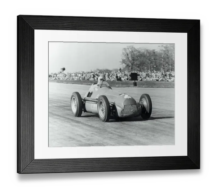 Framed Print : Giuseppe Farina in Racing Car Framed Print : Giuseppe Farina in Racing Car