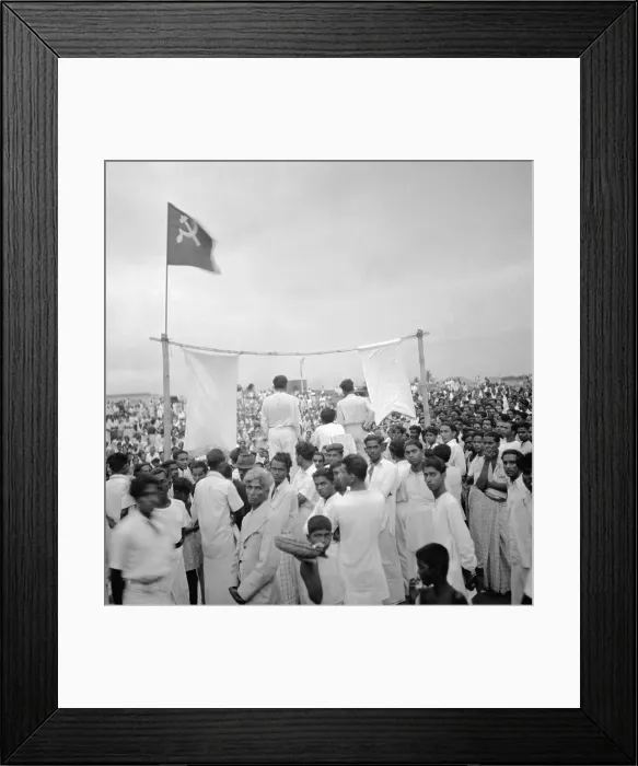 Framed Print : Political rally in Ceylon Framed Print : Political rally in Ceylon