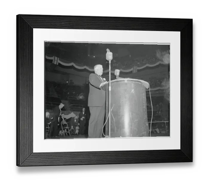 Framed Print : Alben Barkley Giving a Speech Framed Print : Alben Barkley Giving a Speech