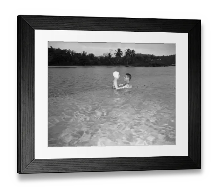 Framed Print : Errol Flynn Holding Princess Irene Framed Print : Errol Flynn Holding Princess Irene