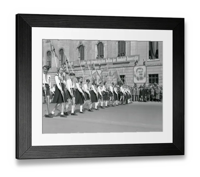 Framed Print : East German Young Pioneers on the March Framed Print : East German Young Pioneers on the March