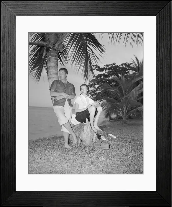 Framed Print : Errol Flynn and His Fiancee Framed Print : Errol Flynn and His Fiancee