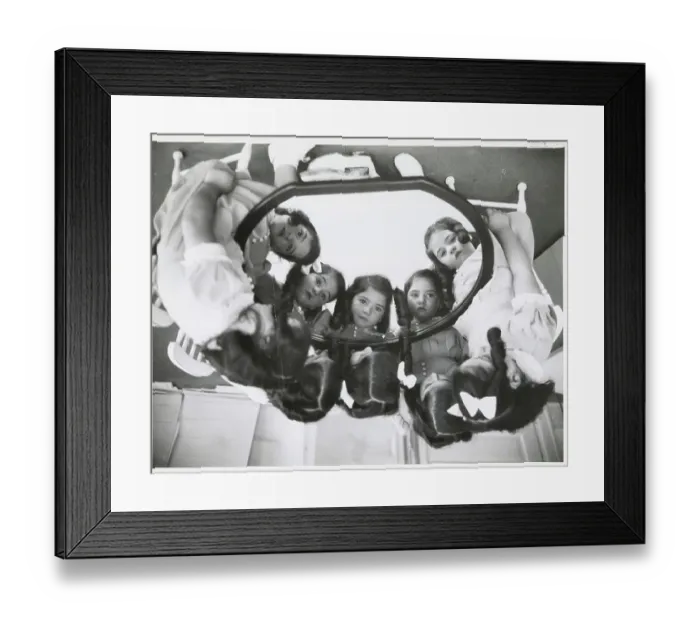 Framed Print : The Quintuplets Gazing Into Mirror Framed Print : The Quintuplets Gazing Into Mirror