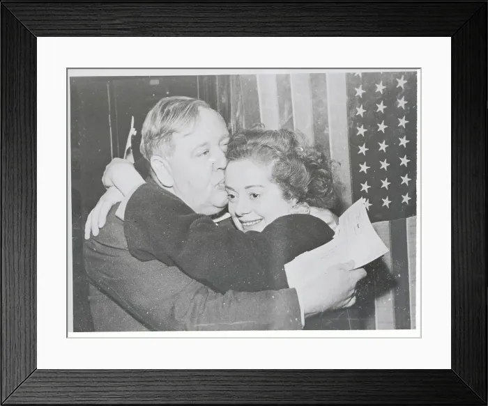 Framed Print : Actor Charles Laughton and His Wife