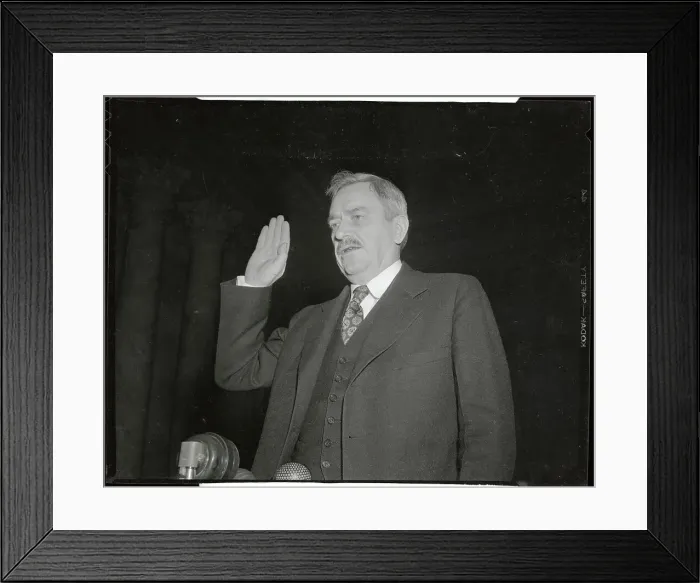 Framed Print : Earl Browder Testifying Before Senate Committee Framed Print : Earl Browder Testifying Before Senate Committee