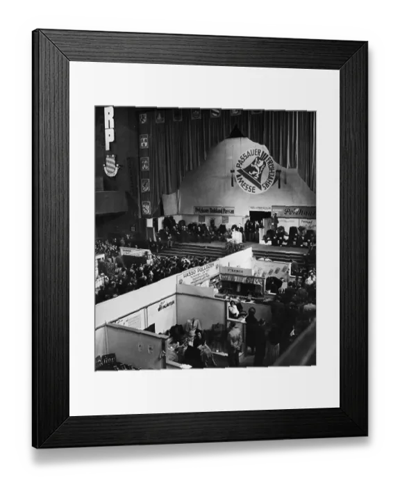 Framed Print : General View Of Booths At Spring Fair Framed Print : General View Of Booths At Spring Fair