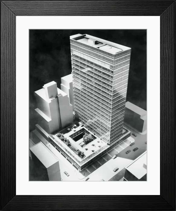 Framed Print : Scale Model of Stainless Steel Building Framed Print : Scale Model of Stainless Steel Building