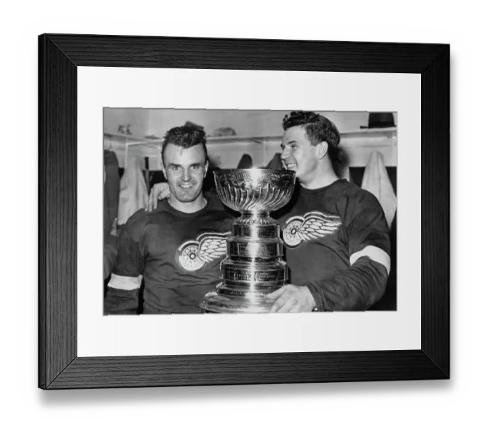 Framed Print : Detroit Red Wings Win Stanley Cup, 1950 Framed Print : Detroit Red Wings Win Stanley Cup, 1950