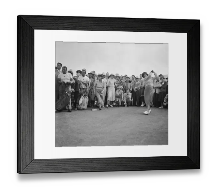 Framed Print : Mildred Zacharias Didrickson Teeing Off at Charity for Women's Volunteer Services Framed Print : Mildred Zacharias Didrickson Teeing Off at Charity for Women's Volunteer Services