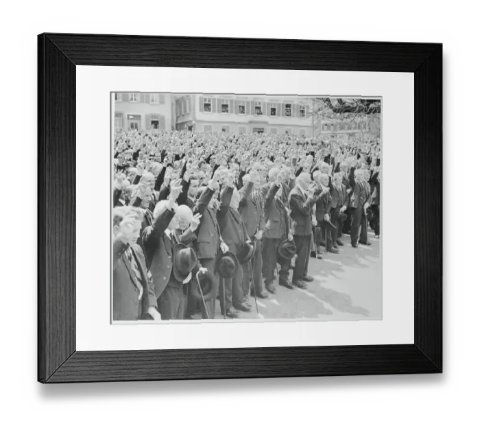 Framed Print : Swiss Voters in Massive Congregation Framed Print : Swiss Voters in Massive Congregation