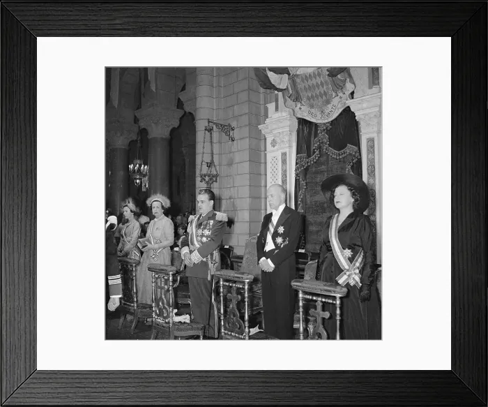 Framed Print : Princess Rainier III with Royal Family Framed Print : Princess Rainier III with Royal Family