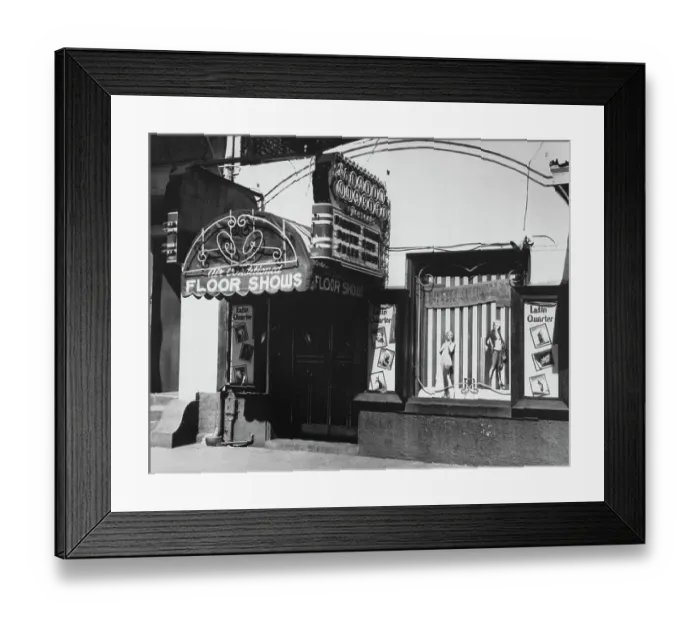 Framed Print : Latin Quarter night club, New Orleans Framed Print : Latin Quarter night club, New Orleans