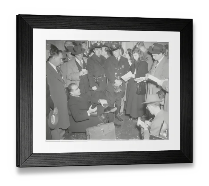 Framed Print : Joseph McCarthy Speaking with Reporters Framed Print : Joseph McCarthy Speaking with Reporters