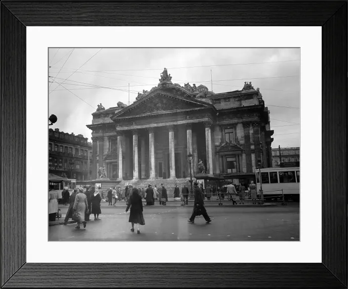 Framed Print : La Bourse Exchange Building in Brussels