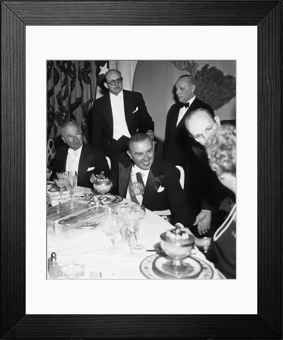 Framed Print : Harry Truman and Gonzalez Videla
