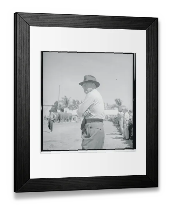 Framed Print : Cecil B. DeMille Researching for Greatest Show On Earth Framed Print : Cecil B. DeMille Researching for Greatest Show On Earth