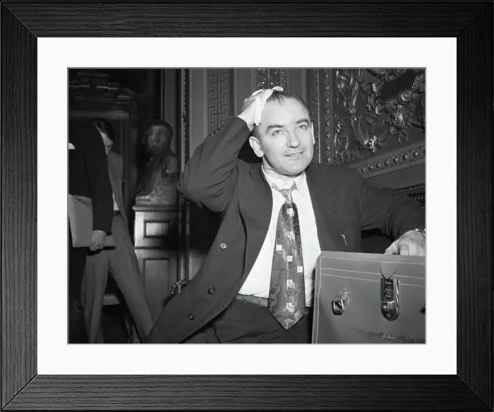 Framed Print : Joe McCarthy Mopping His Head Framed Print : Joe McCarthy Mopping His Head