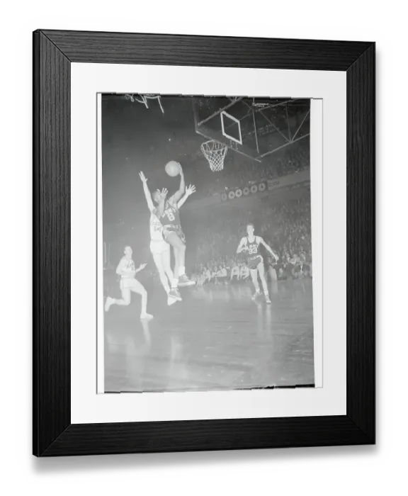 Framed Print : College Basketball Tournament in Action Framed Print : College Basketball Tournament in Action