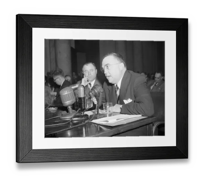 Framed Print : J. Howard McGrath and J. Edgar Hoover Framed Print : J. Howard McGrath and J. Edgar Hoover