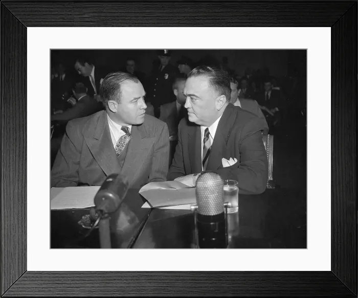 Framed Print : J. Edgar Hoover at Senate Meeting Framed Print : J. Edgar Hoover at Senate Meeting