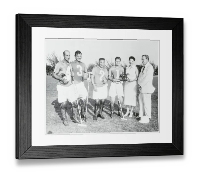 Framed Print : Polo Players Receiving Trophy Framed Print : Polo Players Receiving Trophy