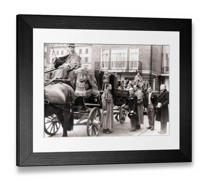 Framed Print : Ecuadorean Ambassador in Carriage Custom Framed Print : Ecuadorean Ambassador in Carriage Custom