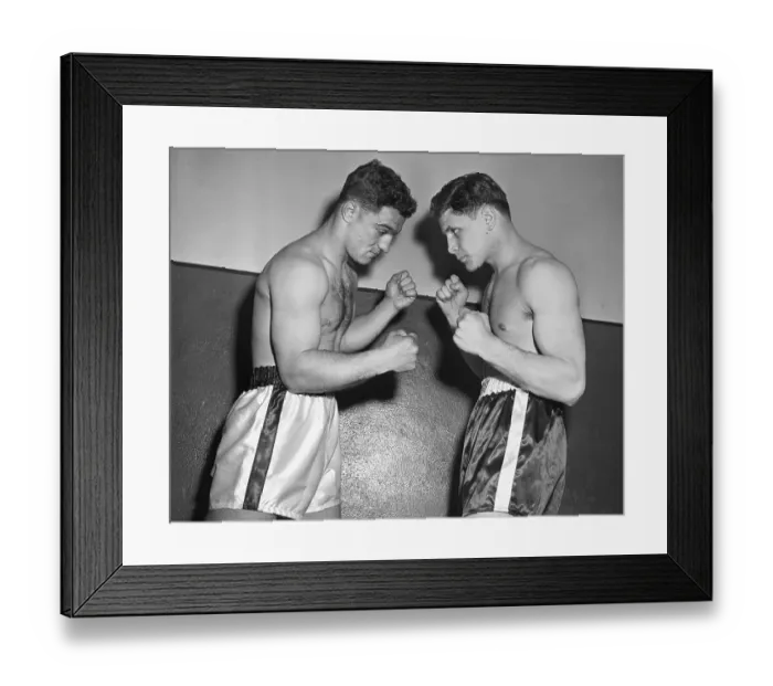 Framed Print : Boxers Rocky Marciano and Ronald LaStarza Together Framed Print : Boxers Rocky Marciano and Ronald LaStarza Together