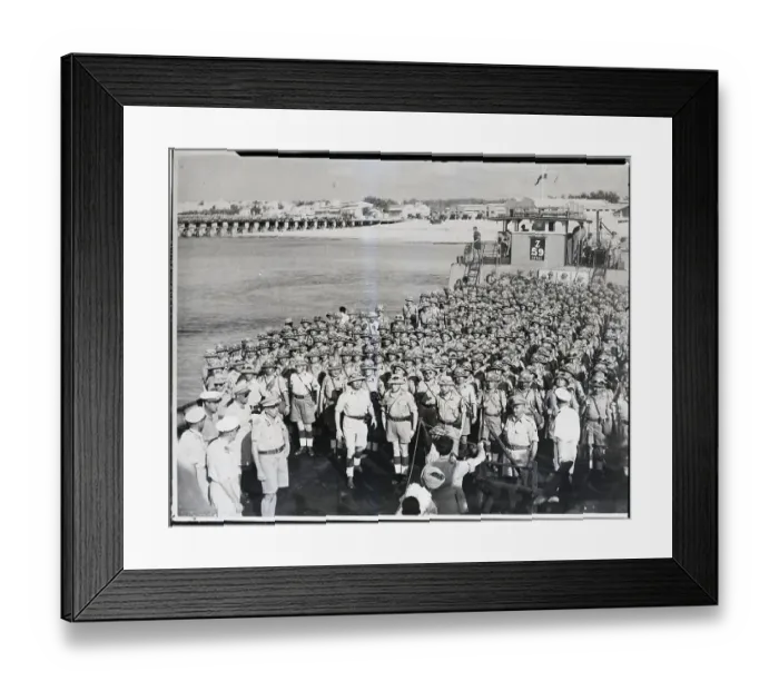 Framed Print : Italian Infantry Lines Up To Leave Framed Print : Italian Infantry Lines Up To Leave