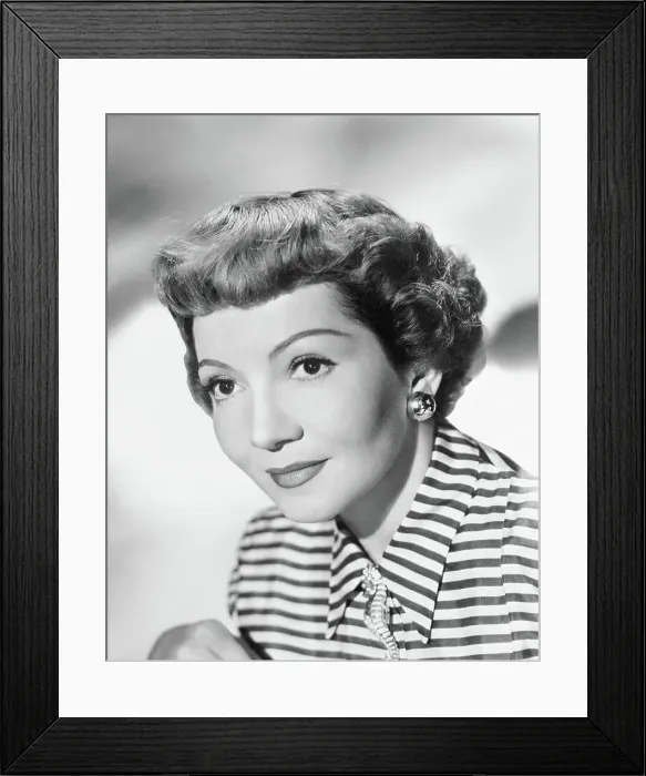 Framed Print : Portrait of Claudette Colbert Framed Print : Portrait of Claudette Colbert