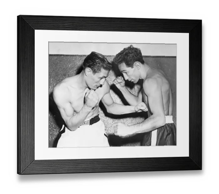 Framed Print : Featherweight Fighters Posing Framed Print : Featherweight Fighters Posing