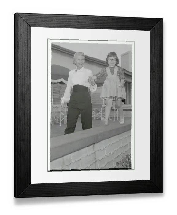 Framed Print : Peggy Lee with Her Daughter Nicki Framed Print : Peggy Lee with Her Daughter Nicki