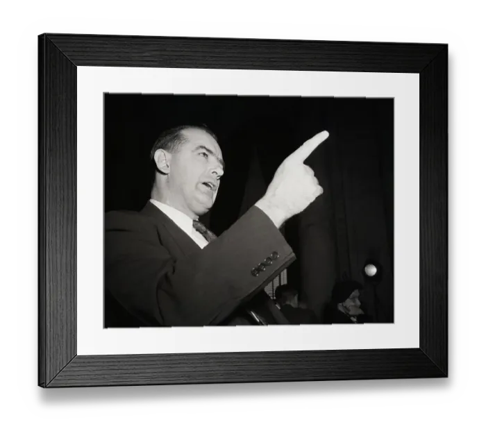 Framed Print : Joseph McCarthy Making a Point Framed Print : Joseph McCarthy Making a Point
