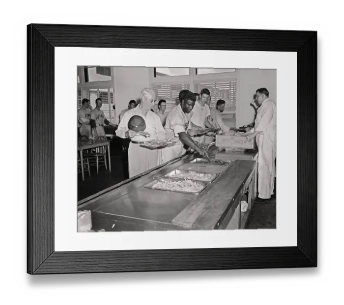 Framed Print : Jackie Robinson in Cafeteria Framed Print : Jackie Robinson in Cafeteria