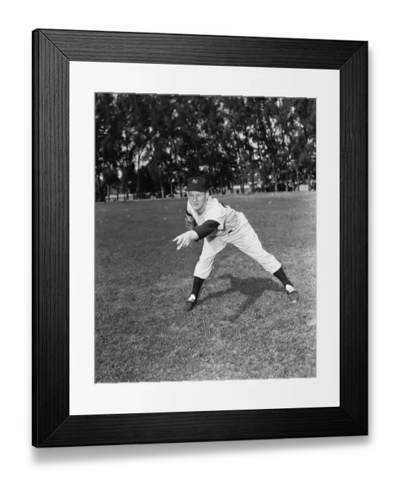 Framed Print : Ed Ford Throwing Pitch Framed Print : Ed Ford Throwing Pitch