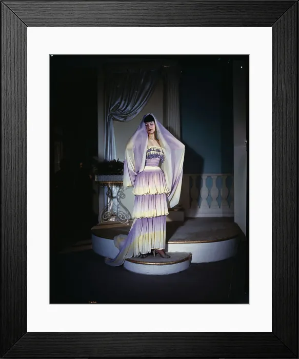 Framed Print : Model Wearing Biblical Type Fashion Framed Print : Model Wearing Biblical Type Fashion