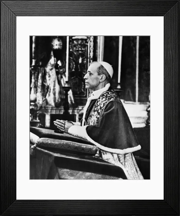 Framed Print : TV Film Features the Pope Framed Print : TV Film Features the Pope