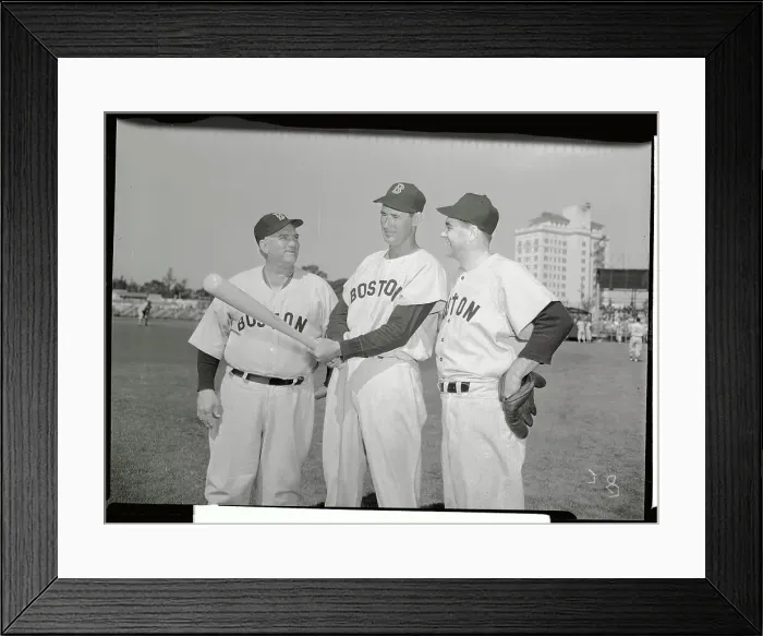 Framed Print : Ted Williams and Friends on the Field Framed Print : Ted Williams and Friends on the Field