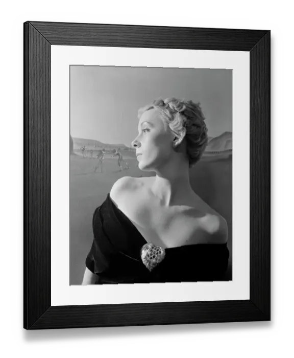 Framed Print : Woman Modeling Jewelry Designed by Salvador Dali Framed Print : Woman Modeling Jewelry Designed by Salvador Dali