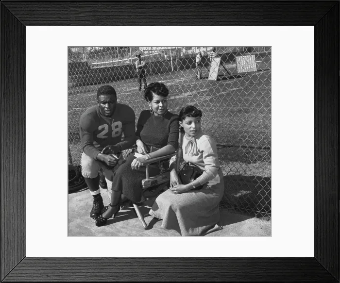 Framed Print : Jackie Robinson, Rachel Robinson, Ruby Dee Framed Print : Jackie Robinson, Rachel Robinson, Ruby Dee