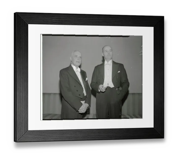 Framed Print : Prime Minister St. Laurent and George Kennan Framed Print : Prime Minister St. Laurent and George Kennan