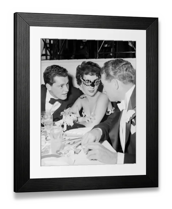 Framed Print : Elizabeth Taylor in Party Mask Framed Print : Elizabeth Taylor in Party Mask